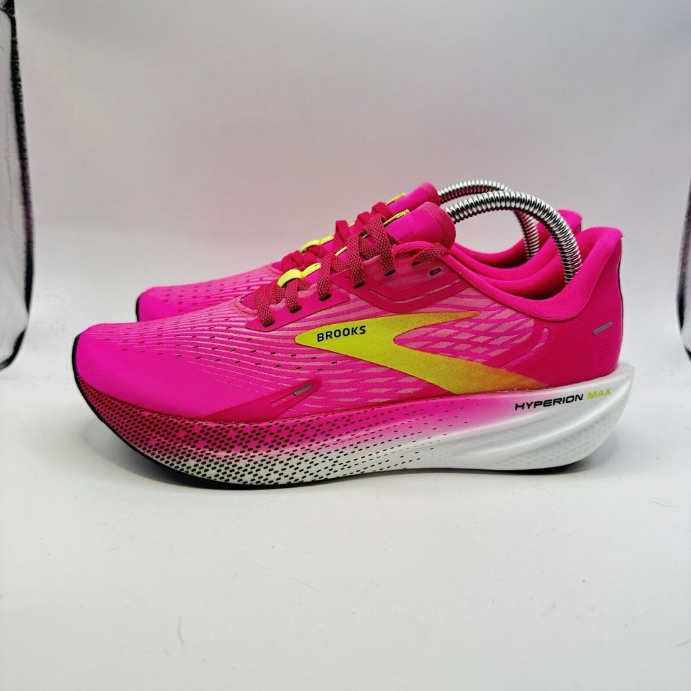 Brooks Hyperion Max Pink Glow Green Women Road Running Jogging Shoe 1203771B-661